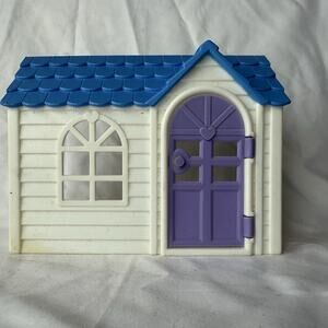 Barbie Kelly Club Dollhouse Cottage Purple Door Blue Roof Mattel